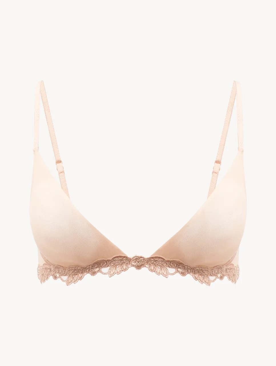 La Perla Triangle Bra In Sand Stretch Tulle< Triangle|Wireless