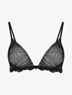 La Perla Triangle Bra In Sheer Stretch Tulle< Triangle|Wireless