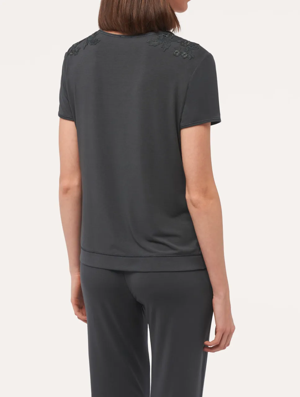 La Perla T-shirt In Charcoal< Camisoles|Pajamas