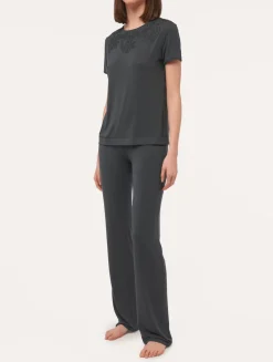 La Perla T-shirt In Charcoal< Camisoles|Pajamas