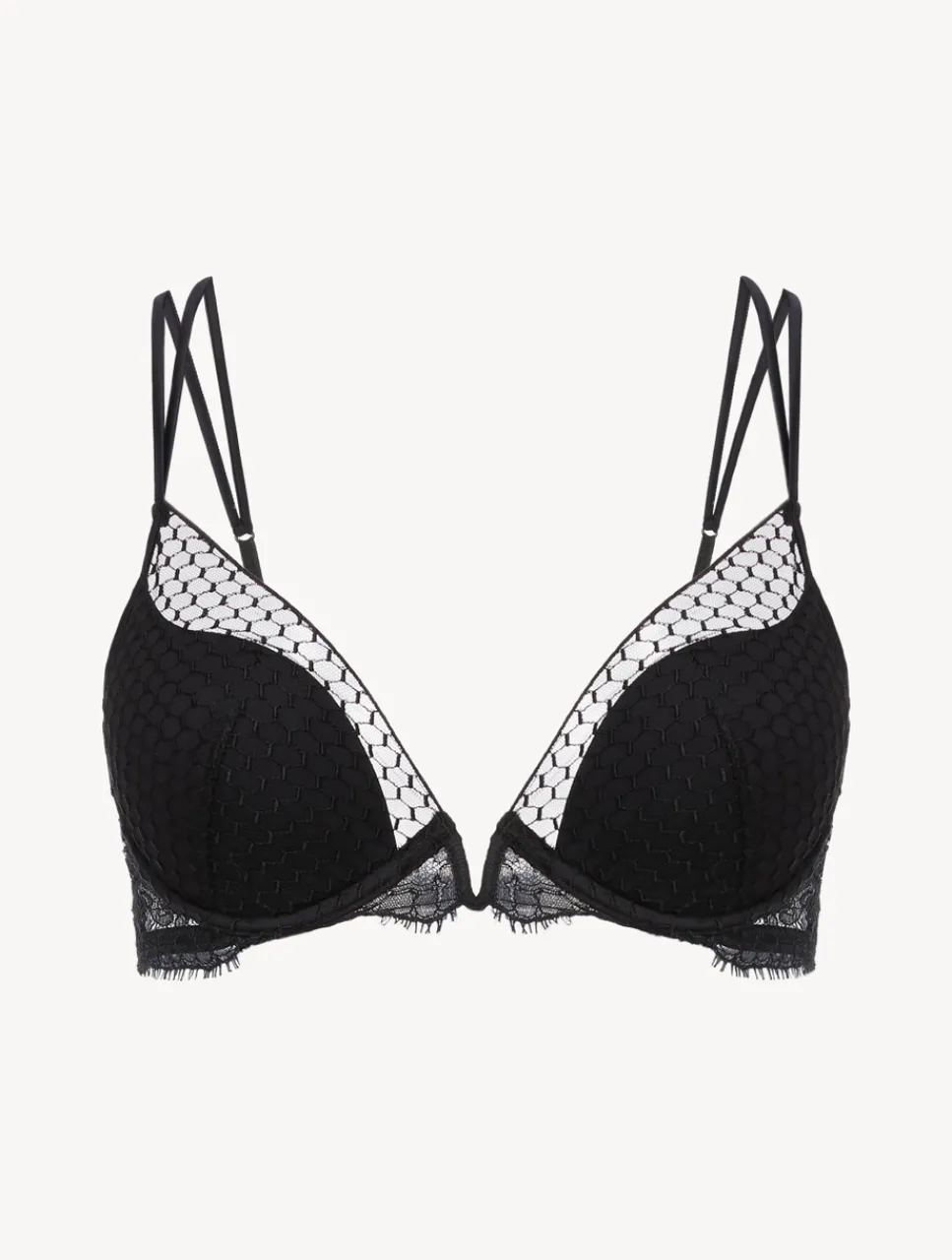La Perla Underwired Push-Up Bra With Leavers Lace< Padded|Push-Up