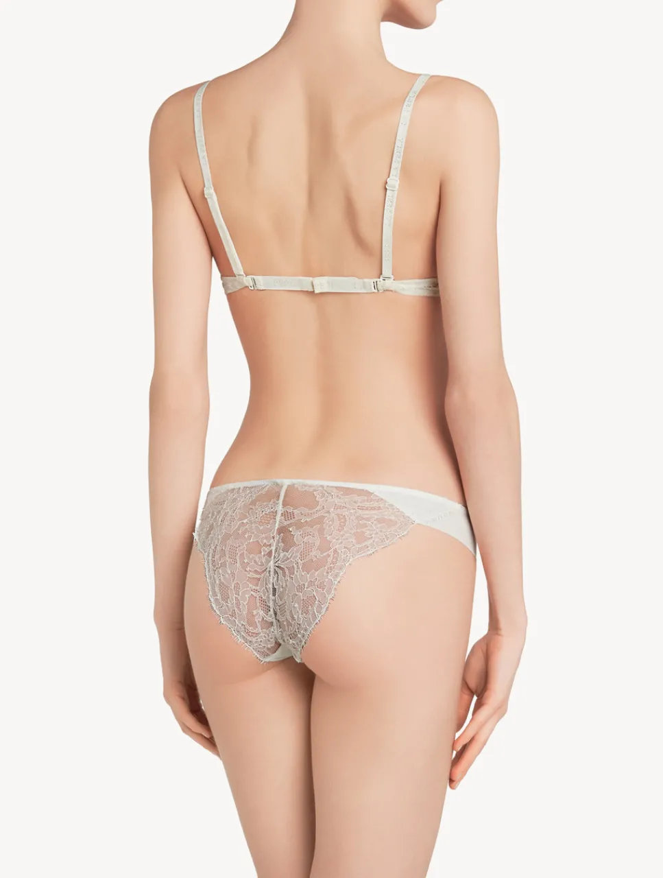 La Perla Brazilian Brief With Chantilly Lace< Brazilian|Shapewear