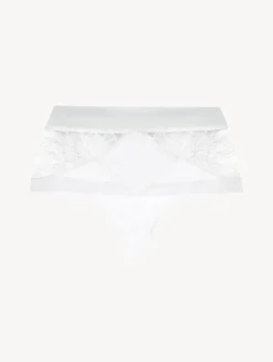 La Perla Lycra Control Fit High-waist Thong With Chantilly Lace< G String & Thong|High-Waist