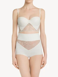 La Perla Lycra Control Fit High-waist Briefs With Chantilly Lace< High-Waist|Shapewear