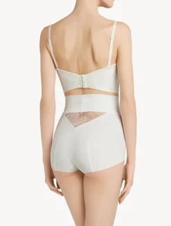 La Perla Lycra Control Fit High-waist Briefs With Chantilly Lace< High-Waist|Shapewear