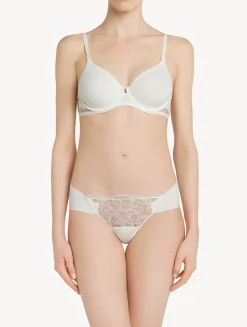 La Perla Lycra Thong With Chantilly Lace< G String & Thong|Shapewear