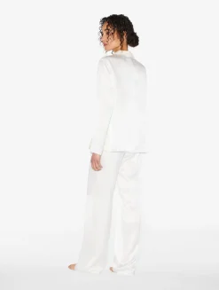 La Perla Silk Long Pajamas With Frastaglio< Pajamas|Silk Sleepwear