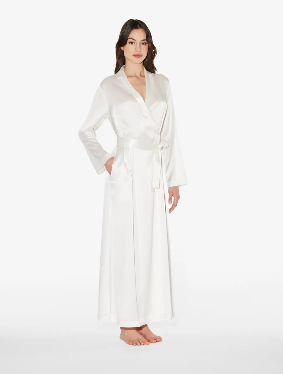 La Perla Silk Long Robe< Robes|Silk Sleepwear