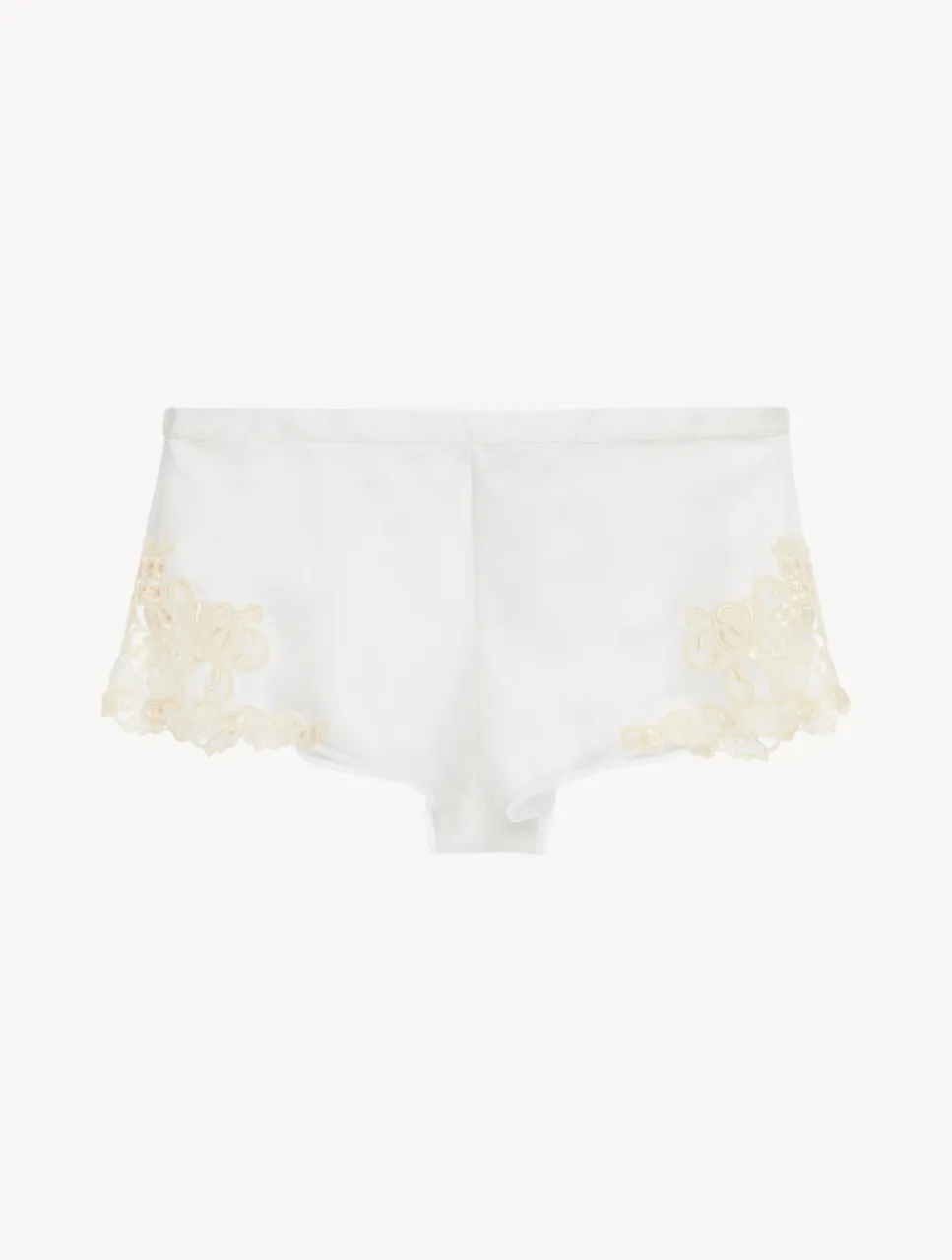 La Perla Silk Satin Sleep Shorts With Frastaglio< Pajamas|Sleep Shorts & Trousers