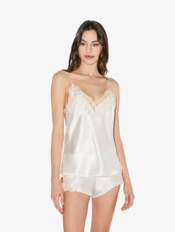 La Perla Silk Satin Sleep Shorts With Frastaglio< Pajamas|Sleep Shorts & Trousers