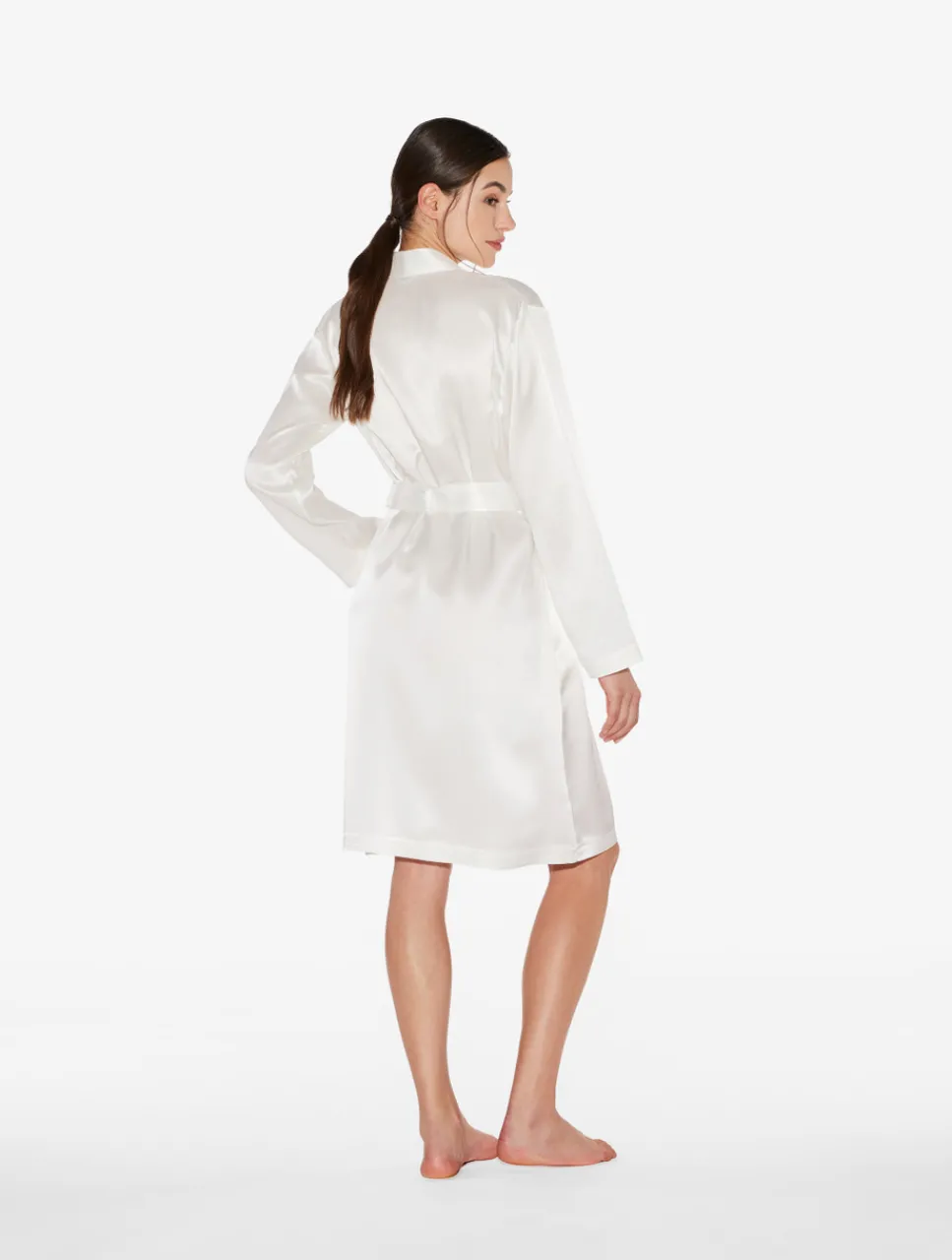 La Perla Silk Short Robe< Robes|Silk Sleepwear