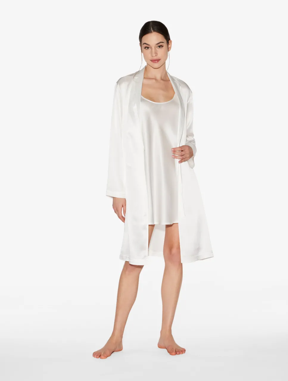 La Perla Silk Short Robe< Robes|Silk Sleepwear