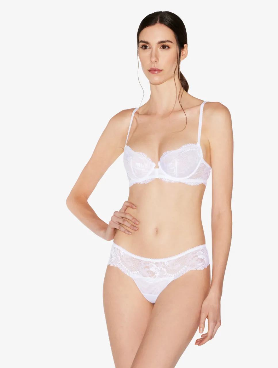 La Perla Stretch Leavers Lace Thong< G String & Thong