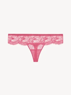 La Perla Wild Orchid Lace Thong< G String & Thong