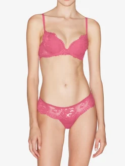 La Perla Wild Orchid Lace Thong< G String & Thong